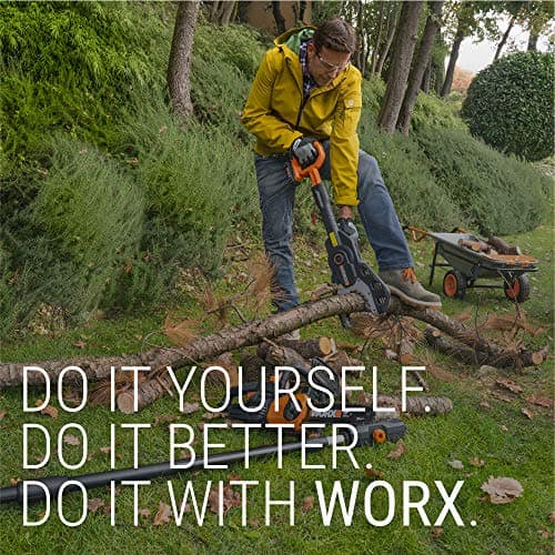 Worx WG304.2 Saw 18-Inch 15.0 Amp Electric Chainsaw with Auto-Tension, Chain Brake
