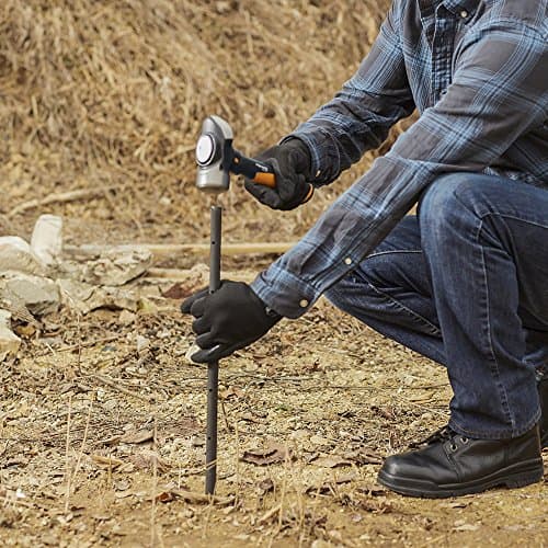 Fiskars Pro IsoCore 3 lb Club Hammer (11") - Drilling Hammer with Wedged Demolition and Driving Face, Shock-Absorbing Grip - Construction and Home Improvement Tools