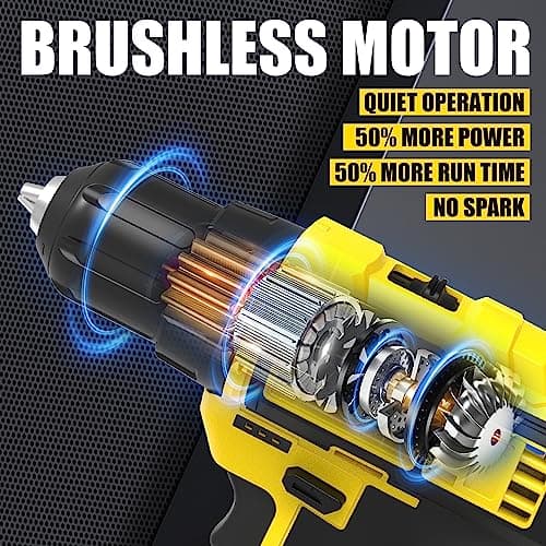 BOSI TOOLS Brushless Cordless Drill Set 16.8V Power Drill Driver Kit with 2 2000mAh Batteries and Charger 3/8-Inch Keyless Chuck 2 Speed 20+1 Position Torque Setting 27pcs Drill Screwdriver Bits