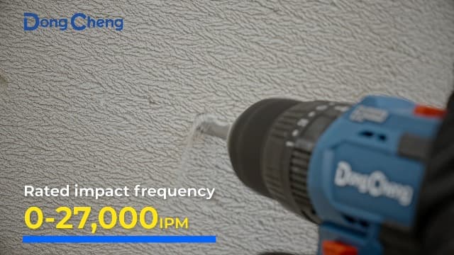 Dong Cheng 20V Brushless Heavy-duty Impact Drill, 443 in-lbs, 27000 IPM, 1/2" Keyless Metal Chuck, 20+1+1 Clutch, Cordless Hammer Drill with 2 Battery Kit for Drilling Brick Wall, Metal, Wood