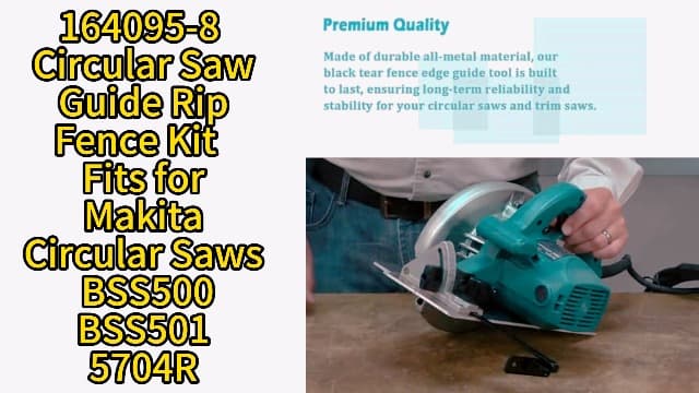 164095-8 Circular Saw Guide Rip Fence Kit Fits for Makita Circular Saws BSS500,BSS501,5704R-2PACK