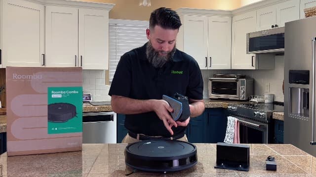 iRobot Roomba Combo Robot Vacuum & Mop (Y0110) - Easy to use, Power-Lifting Suction, Vacuums and mops, Multi-Surface Cleaning, Smart Navigation Cleans in Neat Rows, Self-Charging, Alexa