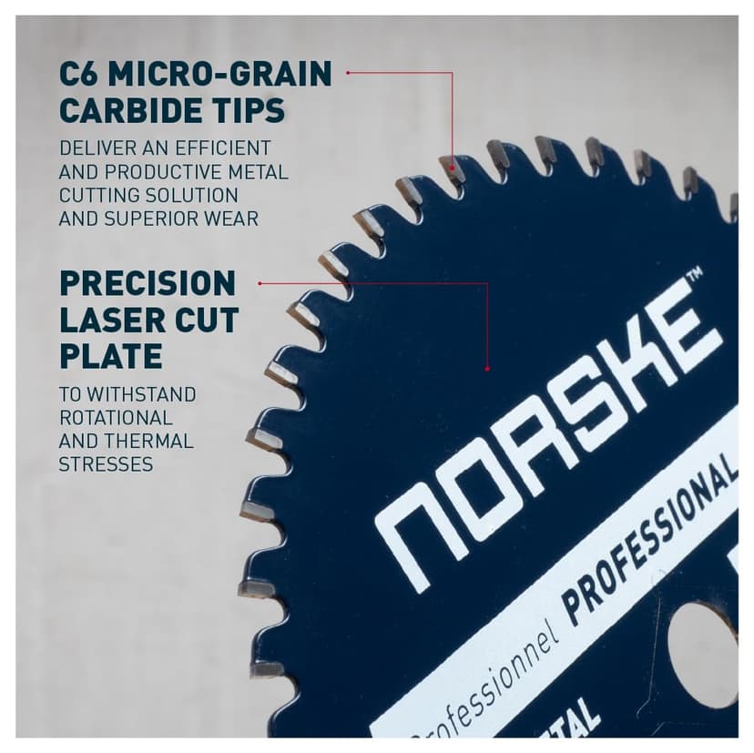 Norske Tools NCSBP216 10 inch 72T Metal Cutting Saw Blade For Steel Roofing, Metal Siding, Steel Pipe, Steel Studs & More 5/8 inch Bore