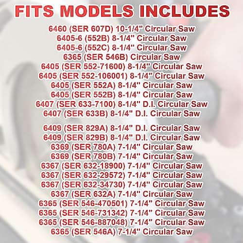 49-22-4146 Circular Saw Rip Fence Guide Kit Replaces 6405-6, 6390-20, 6390-21, 6394-21, 6460 Skateplate Circular Saw Guide