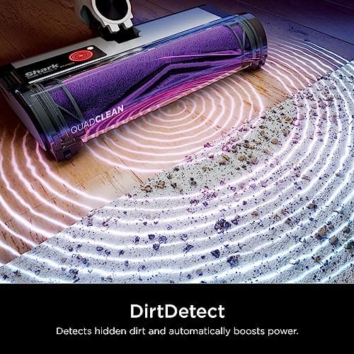 Shark IW1111 Detect Pro - Lightweight Cordless Vacuum Cleaner with HEPA Filter, Portable Handheld Attachment, Crevice Tool, Rechargeable Multi-Surface Stick Vacuum for Household Pet Hair, Dark Grey