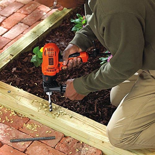 BLACK+DECKER 7.0 Amp 1/2 in. Electric Drill/Driver Kit (DR560) , Orange