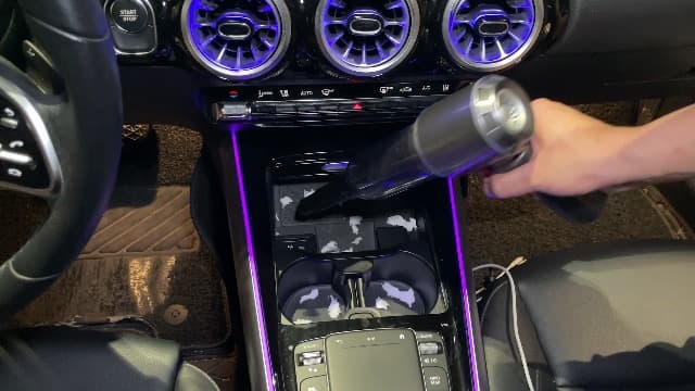 Mini Vacuum Cordless, Portable Vacuum Cordless for Car, 4-in-1 20000PA High Power Portable Rechargeable Vacuum Cleaner with Brushless Motor, Small Handheld Vacuum & Air Blower & Pump-Grey