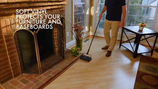 Fuller Brush 17027 Electrostatic Carpet & Floor Sweeper - 9" Cleaning Path - Lightweight - Ideal for Crumby Messes - Works On Carpets & Hard Floor Surfaces - Black