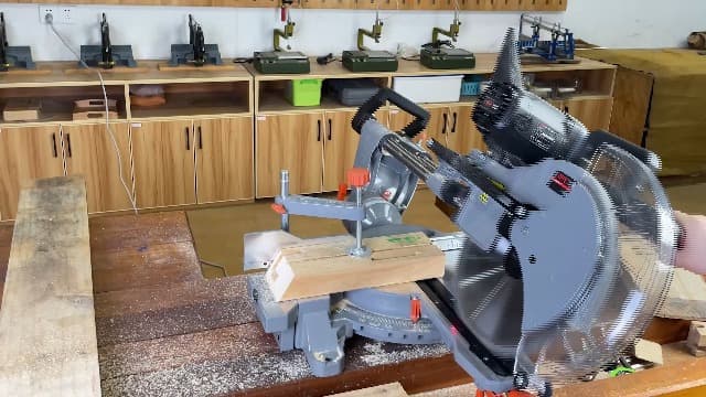 12-inch Compound Miter Saw with Double Bevel Cutting (-45/0/+45), Laser Guide, 9 Positive Stops, 3800RPM, 15Amp Miter Saw with Extension Table, 4.2x13in Cutting Capacity