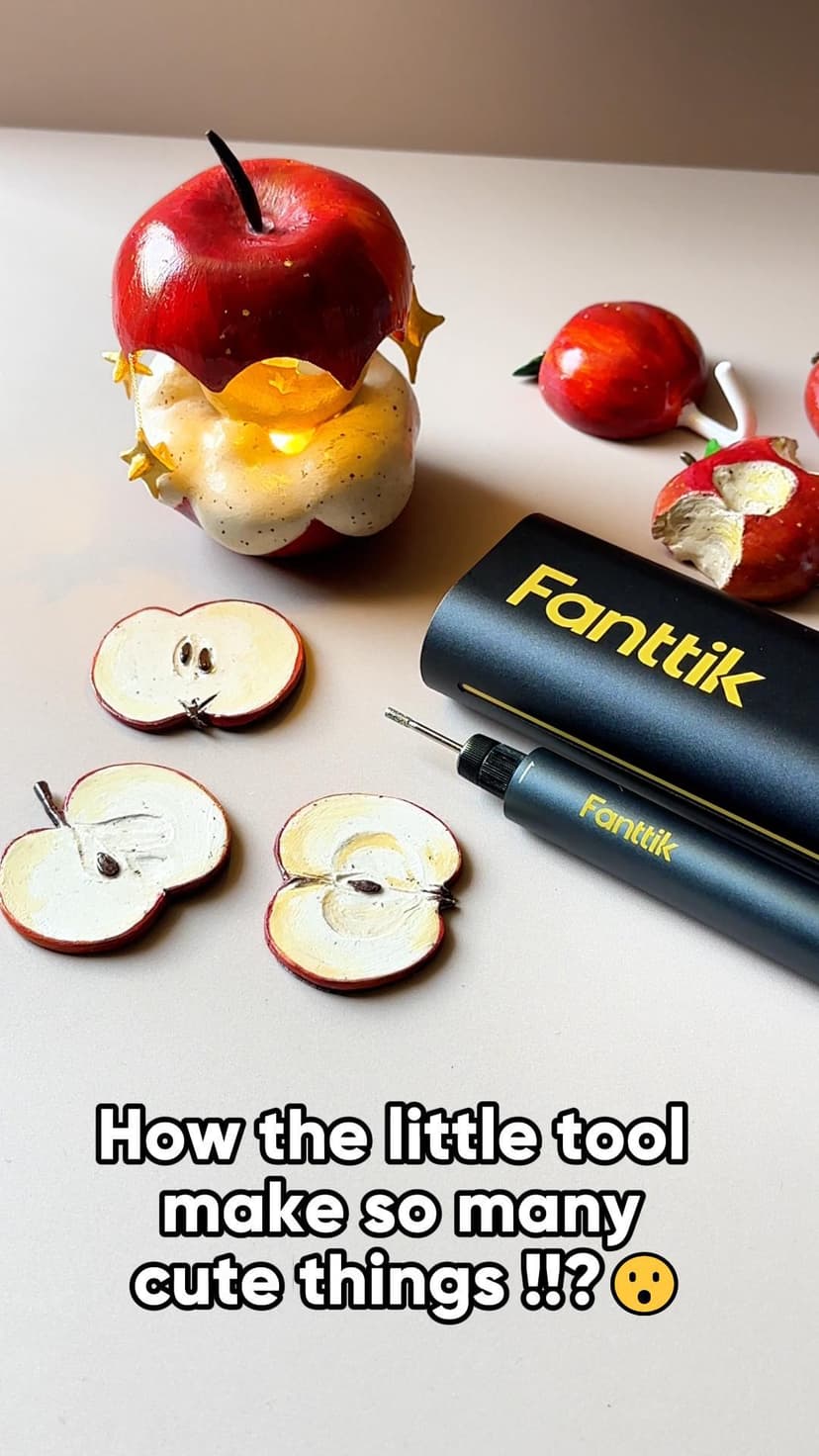Fanttik F2 Master Mini Cordless Rotary Tool Kit, NeoPulse Motor, 5 Variable Speed, 25000 RPM, Revostor Hub, 35 Accessories, for 3D Printer Sanding, Polishing, Drilling, Carving, DIY Crafts