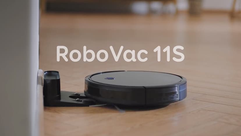 eufy BoostIQ RoboVac 11S (Slim), Robot Vacuum Cleaner, Super-Thin,Powerful Suction, Quiet, Self-Charging Robotic Vacuum Cleaner, Cleans Hard Floors to Medium-Pile Carpets