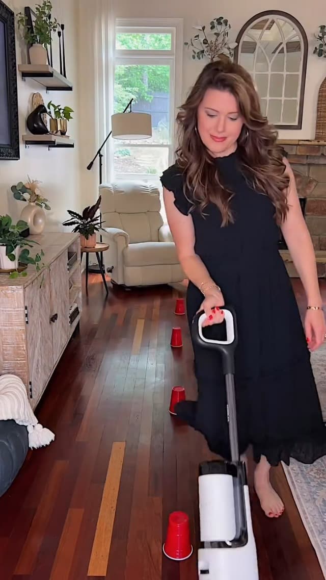 Tineco Floor ONE Stretch S6 Cordless Wet Dry Vacuum Cleaner, 180°Lay-Flat Smart Vacuum Mop, 40 Minutes Long Runtime 158℉ Flashdry Self-Cleaning, Dual-Sided Edge Cleaning Lightweight Floor Cleaner