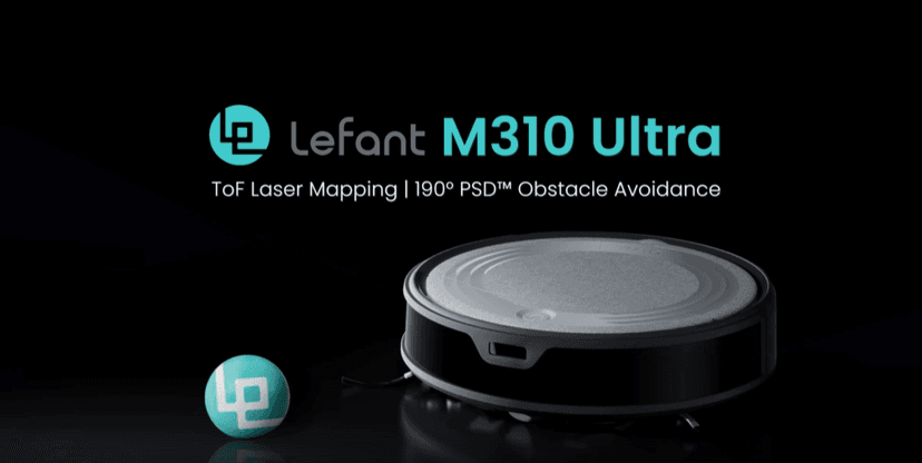 Lefant M310 Ultra Robot Vacuum and Mop, 6000Pa Suction-Slim Robotic Cleaner with ToF LiDAR Navigation, Accurate Obstacle Avoidance, WiFi/App/Alexa Control, 170min Runtime, for Pet Hair and Home