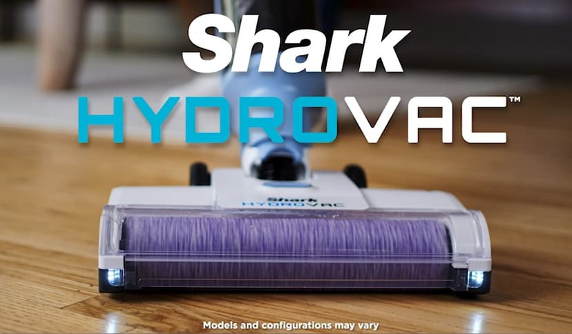 Shark WD201 HydroVac Cordless Pro XL 3-in-1 Vacuum, Mop & Self-Cleaning System with Antimicrobial Brushroll* & Solution for Multi-Surface, Hardwood, Tile, Marble & Area Rugs, Pure Water