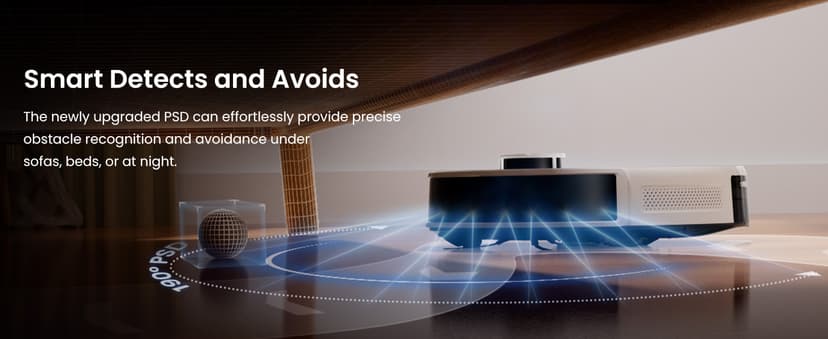 Lefant LiDAR Robot Vacuum and Mop,45-Day Self-Emptying,6000Pa Powerful Suction,Customized Cleaning,Home Mapping,140 Min Runtime,Roller Brush for Carpet,2.4G/5G WiFi/Alexa/APP/iWatch,M2 Plus