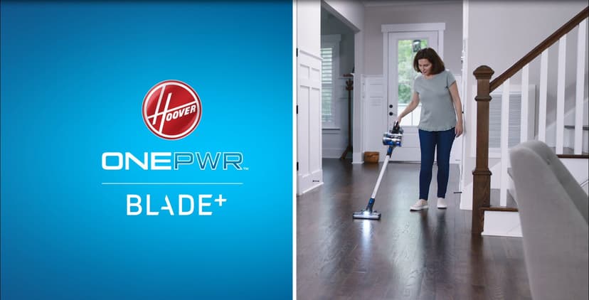 Hoover ONEPWR Blade+ Cordless Stick Vacuum Cleaner, Lightweight Stick Vac, Versatile Cleaning Capabilities, Two-Speed Power Control, Captures 99% of Particles, Cordless Vacuum Cleaners for Home Use