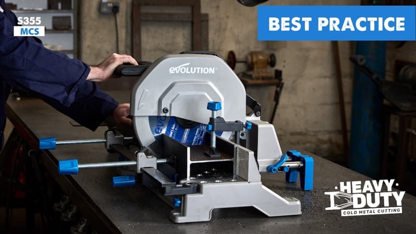 Evolution S355MCS 14" Metal Cutting Mitering Chop Saw/Heavy Duty