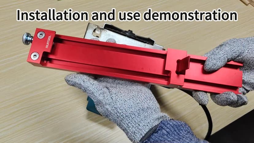 RUITOOL Circular Saw Guide Rail, Precision Aluminum Alloy Adjustable Cutting Machine Base Guide for Woodworking, Electric Cutting Guide Specially Designed for Precision Cutting and Milling Tasks