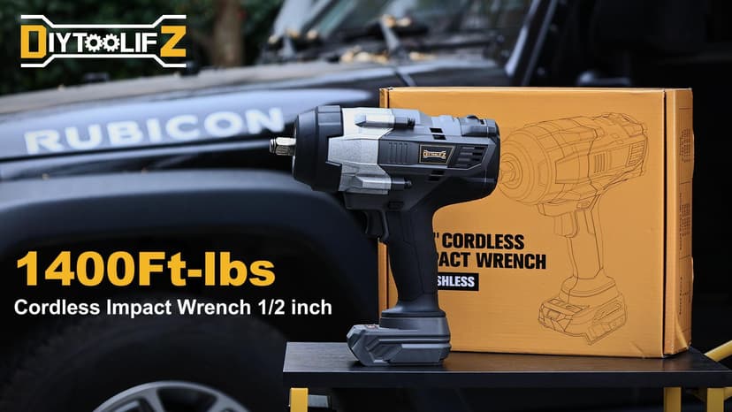 Cordless Impact Wrench 1/2" Compatible with DeWalt 20V Battery, 1700 Ft-lbs (2300 Nm) High Torque Impact Driver, Electric Impact Gun with 4 Modes & LED Light for Car, Truck(Bare Tool)