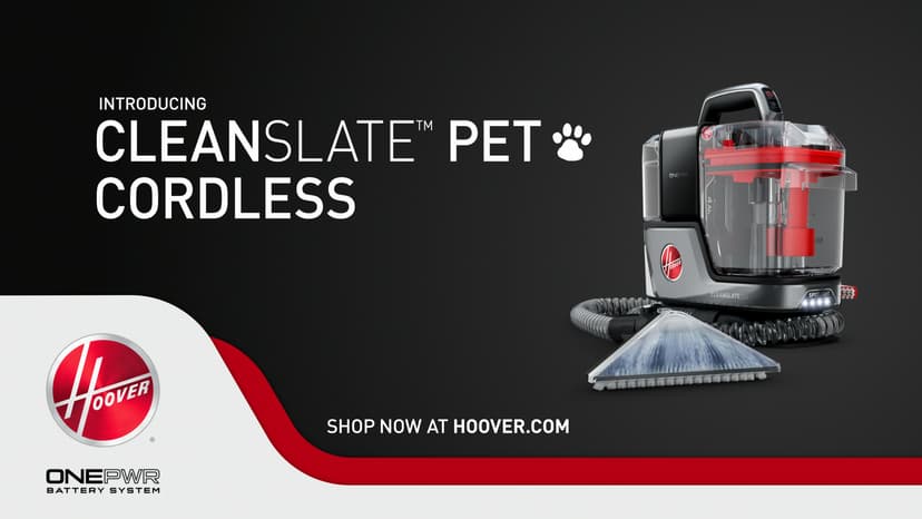 Hoover ONEPWR CleanSlate Cordless Portable Carpet + Upholstery Spot Cleaner Machine, Powerful Suction, Versatile Tools, Car and Auto Detailer, Pair with Hoover Spot & Upholstery Cleaner Solution