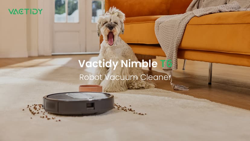 T6 Robot Vacuum, 100 Mins Runtime, Slim, Quiet, Automatic Robotic Vacuum Cleaner, Self-Charging, Schedule Setting, Remote/App/Voice Control, Ideal for Hard Floor and Low Pile Carpet