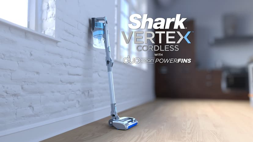 Shark IZ462H Vertex Ultra Lightweight Cordless Stick Vacuum with DuoClean PowerFins, Crevice, Pet Multi-Tool, Anti-Allergen, Brush, Removable Handheld, Flex, 60 min Runtime, Blue, MultiFLEX