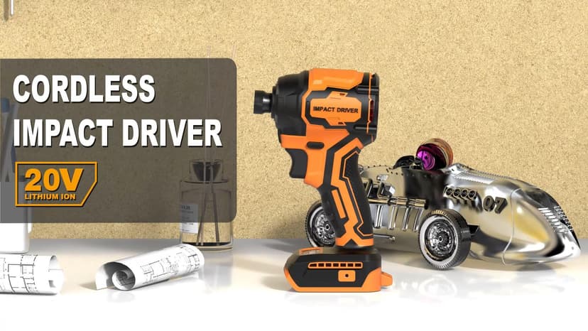 Cordless Impact Driver (Tool Only) Compatible with Dewalt 20V Max Battery, Up to 2300 In-lbs Brushless1/4" Impact Driver, 4-Speed Lightweight Power Impact Drivers with Tool Bag, LED Light