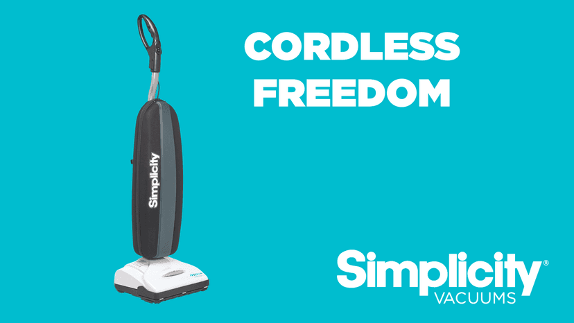 Simplicity Vacuums Ultimate Clean Bundle – Freedom Cordless Upright with HEPA Media Bag Set + Flash Mini Handheld – Lightweight Vacuum Cleaner for Carpet, Hard Floor, and Bare Floor