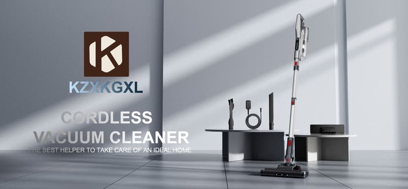 Cordless Vacuum Cleaner, Lightweight Stick Vacuum Cordless Rechargeable with LED Touch Screen, 2 Modes Powerful Suction Vacuum Cleaners for Home Pet Hair, Carpets, Hardwood Floors