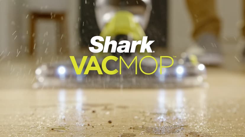 Shark VACMOP Pro Cordless Hard Floor Cleaner, Vacuum and Spray Mop, Powerful Suction, Lightweight, LED Headlights, Includes 4 Disposable Pads, 12oz Multi-surface Cleaning Solution, Gray, VM252