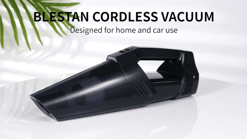 Cordless Car Vacuum Lightweight High Power Handheld Vacuum Cleaner with LED Light, Hand Vacuum for Car Home Office and Pet Hair, Indigo Blue