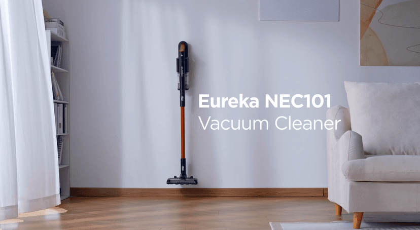 Eureka Cordless Vacuum Cleaner, Vacuum Cleaner for Home Rechargeable, Lightweight Stick Vacuum for Hardwood and Pet Hair,Rose Red, NEC101