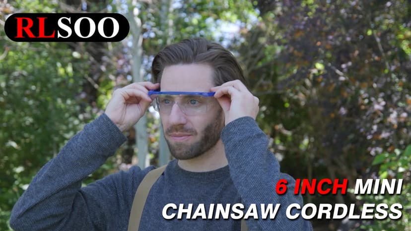 Mini Chainsaw, 6 Inch Mini Chainsaw Cordless, 2024 Upgraded Portable Handheld Small Chain saw for Wood Cutting, Tree Trimming, Courtyard, Household, and Garden (Includes 2 Batteries and 3 Chains)