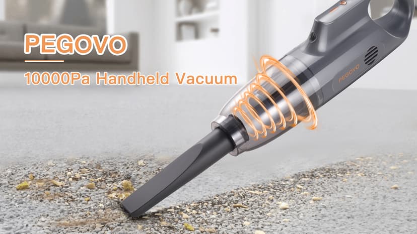 Handheld Vacuum Cordless Car Vacuum Portable, Cordless Handheld Vacuum Cleaner with Fast Charging Long Runtime Attachments Washable Filter,10KPA High Power Hand Vacuum for Car Home Office, Pet Hair