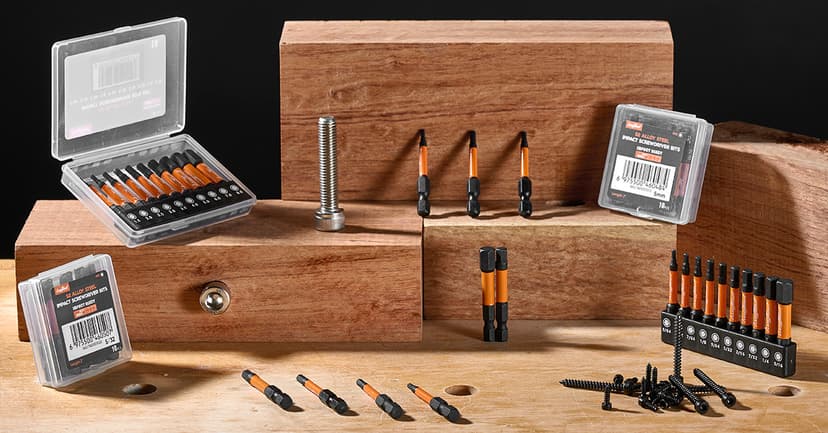 toolant Impact Hex Head Allen Wrench Drill Bit Set 20pcs (Metric&SAE), 1/4” Hex-Shank S2 Steel Hex Bits Set, CNC Machined Tips with Magnetism, 2” Long with Storage Box