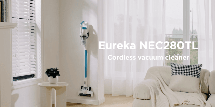 Eureka RapidClean Pro Cordless Vacuum Cleaner, Vacuum Cleaner for Home Rechargeable, Lightweight Stick Vacuum for Hardwood and Pet Hair, Blue, NEC280TL