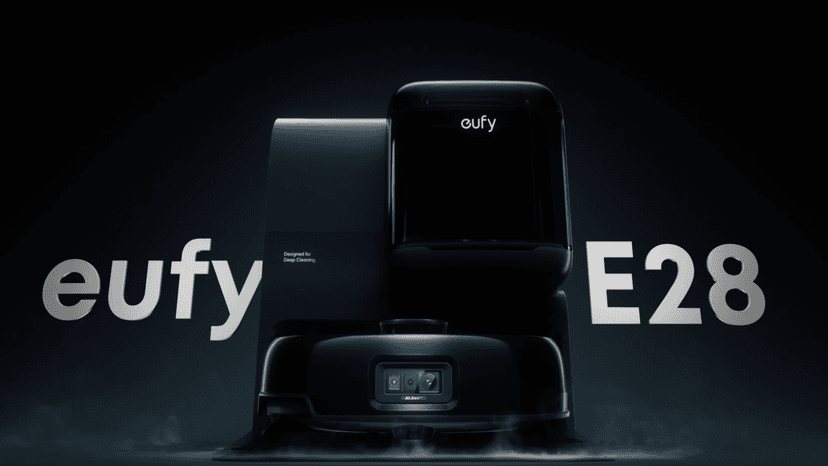 eufy E28 Omni Robot Vacuum and Mop Combo,HydroJet System,with Portable Deep Cleaner for Carpet,20,000Pa Turbo Suction,Zero-Tangling,Corner to Edge Deep Cleaning,with auto All-in-One Station