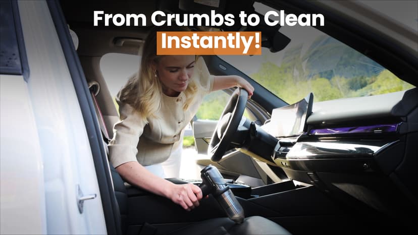 Hedgehog TurboVAC 3 in 1 Portable Car Vacuum Cleaner, Blower & Air Pump - Hand Held Vacuum Cleaner for Car with USB C Rechargeable, 14000PA Powerful Suction, Lightweight Dust Buster for Home & Outdoor