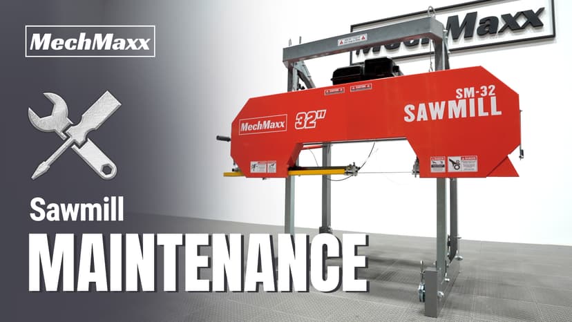 22" inch Portable Sawmill, 270cc 9HP Gasoline Engine, 20" Board Width, 13' Track Length, Model SM-22
