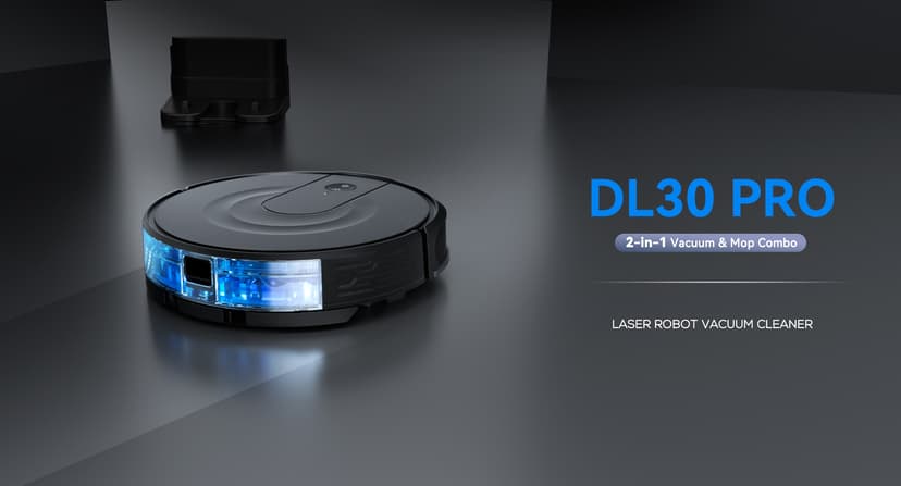 Robot Vacuum and Mop Combo, LiDAR Navigation, Ultra Slim Design, 9000Pa Suction Robotic Vacuum Cleaner – 200 Min Runtime, Auto Recharge, Customizable Cleaning for Pet Hair, Hard Floors