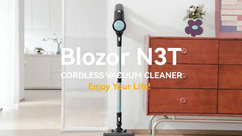 N3T Cordless Vacuum Cleaner,Wireless Stick Vacuum with 40mins Runine,Self-Standing,Anti-Tangle Brush,Rechargeable Lightweight Vacuum Cleaner for Home,Hardwood Floor,Pet Hair, Carpet-Green