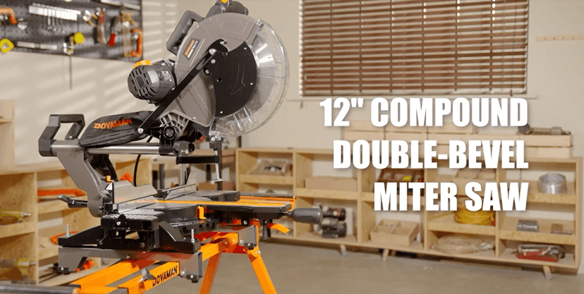 12-Inch Dual-Bevel Miter Saw, Compound Sliding Miter Saw, Ambidextrous Operation, 3800RPM, 4.2 x 13in Cutting Capacity, Laser Guide, 0-45° Bevel & Miter Cut, 9 Positive Stops, 15-Amp Corded