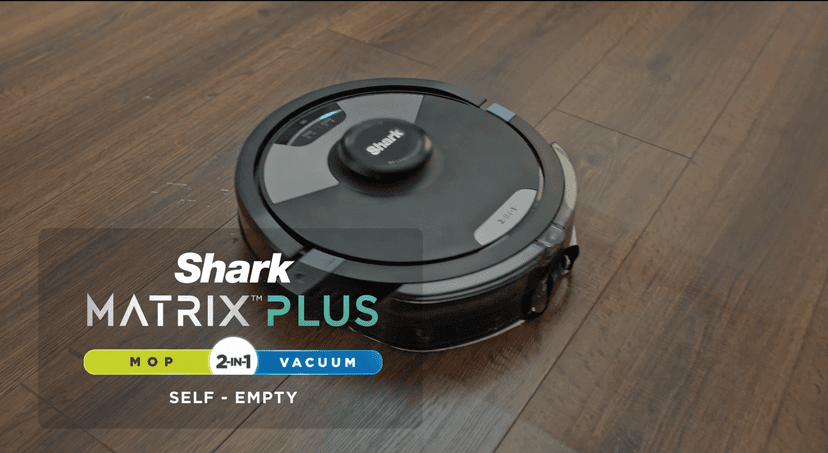 Shark Matrix Plus 2in1 Robot Vacuum & Mop with Sonic Mopping, Matrix Clean, Home Mapping, HEPA Bagless Self Empty Base, CleanEdge, for Pet Hair, WiFi, Black/Mocha, AV2630WA