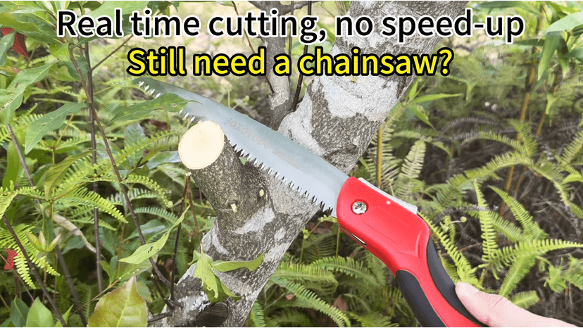 10 Inch Folding Saw Laser-Cut Teeth Pruning Saw for Tree Trimming, D2 Steel Hand Saws for Wood Cutting, 7 TPI Wood Saws Hand For Camping, Bushcraft, Gardening, Outdoor, Heavy-duty Garden Tool