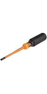 Klein Tools 600-4 1/4-Inch Keystone Cushion-Grip Screwdriver, Made in USA