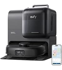 eufy L60 Robot Vacuum with Self Empty Station, Hair Detangling Technology, Up to 60 Days Hands Free Cleaning, 5,000 Pa Suction, Remove Hair, Dust