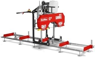 212cc 7HP Gasoline Engine,18'' Log Diameter,8'1'' Cutting Length,15" Board Width And 7'' Board Thickness,10' Track Length,Portable Wood Sawmill Chain Saw,Model SM-18
