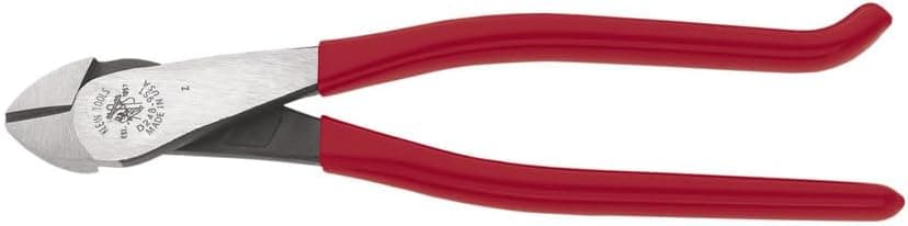 Klein Tools D248-9ST Diagonal Cutting Pliers, Made in USA, Ironworker's Diagonal Cutters with High Leverage Design, Works as Rebar Cutter and Rebar Bender, 9-Inch