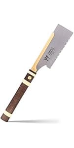 Japanese Pull Saw - 9.5 Ryoba Hand Saw with Rip-cut and Crosscut - Wood Saw for Dovetails, Tenons, Joinery, Cutting Boards to Length & Width- Temple Tool Co.