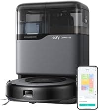 eufy L60 Robot Vacuum with Self Empty Station, Hair Detangling Technology, Up to 60 Days Hands Free Cleaning, 5,000 Pa Suction, Remove Hair, Dust